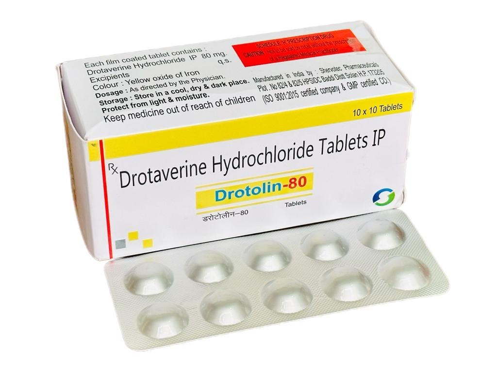 Drotaverine 80mg Tablet
