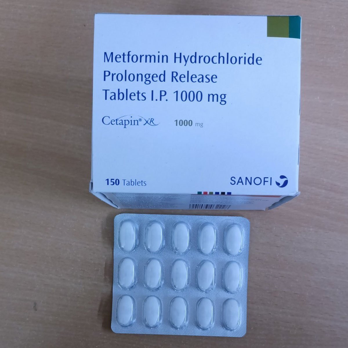 Metformin 1000mg Tablet (15 Tabs Pack)