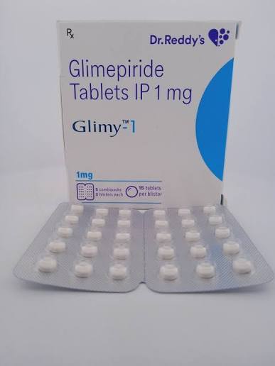 Glimepiride 1mg Tablet (15 Tabs Pack)