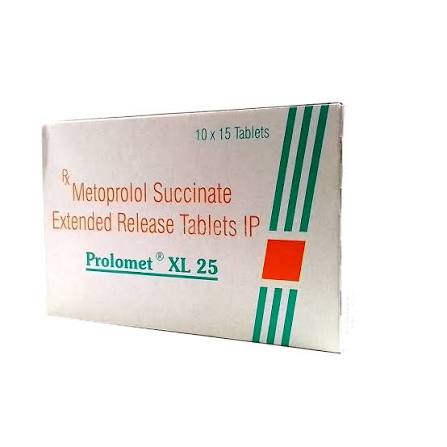 Metoprolol Succinate 25mg Tablet (15 Tabs Pack)