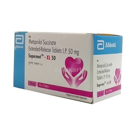 Metoprolol Succinate 50mg Tablet (15 Tabs Pack)