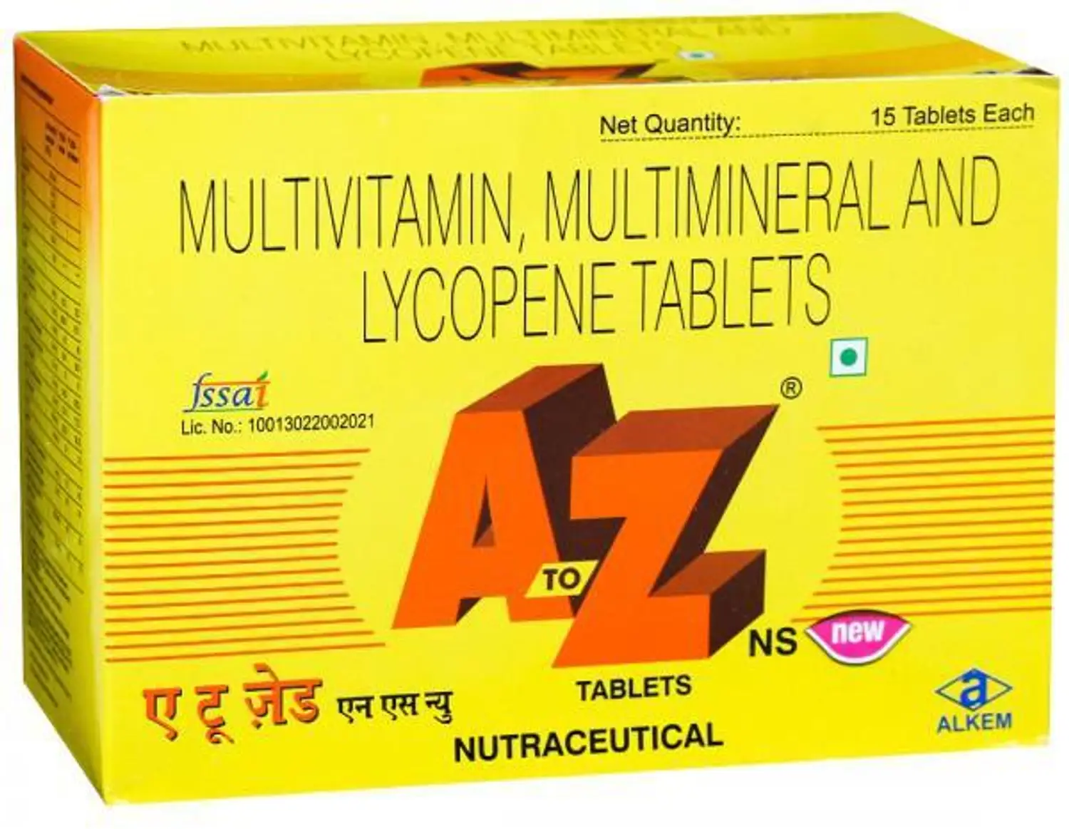 Multivitamin Tablet Tablet (15 Tabs Pack)