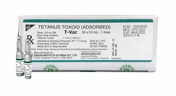 Tetanus Toxoid Vaccine 0.5ml Vaccine