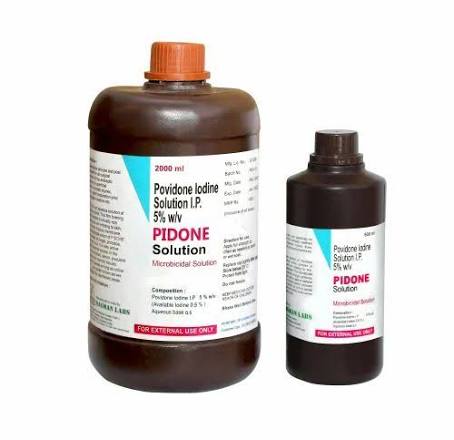 Povidone Iodine Solution 5% w/v Solution (60 MLs Pack)