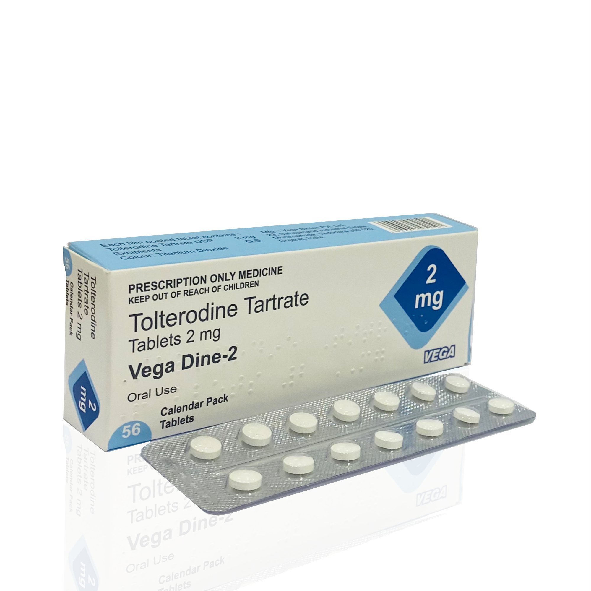 Tolterodine 2mg Tablet (15 Tabs Pack)