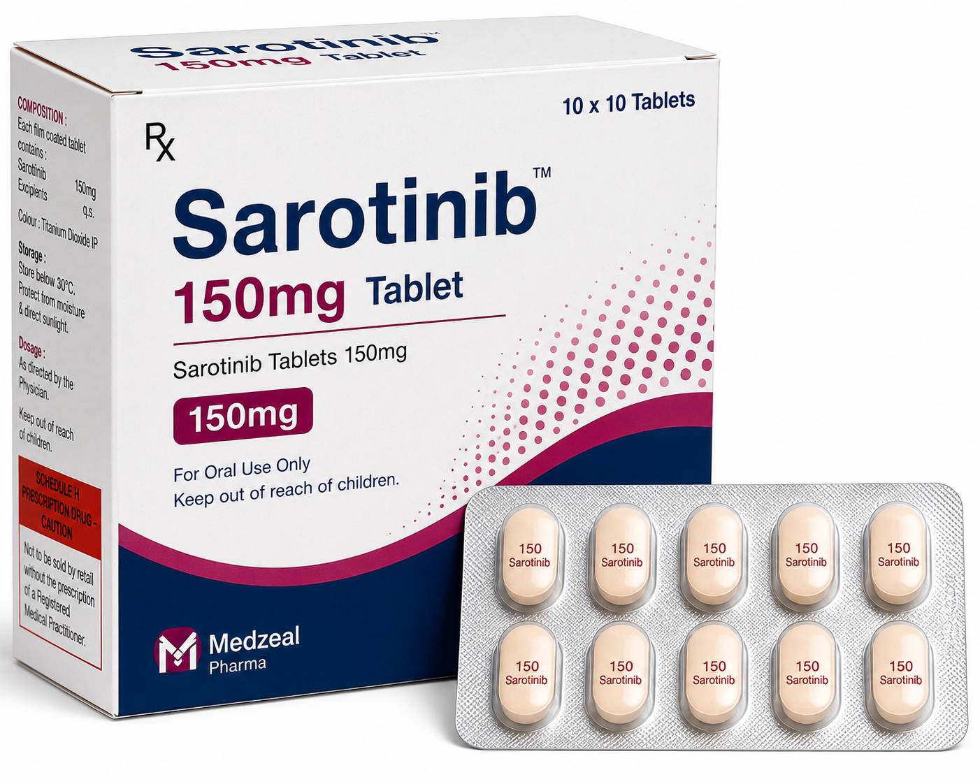 Sarotinib 150mg Tablet
