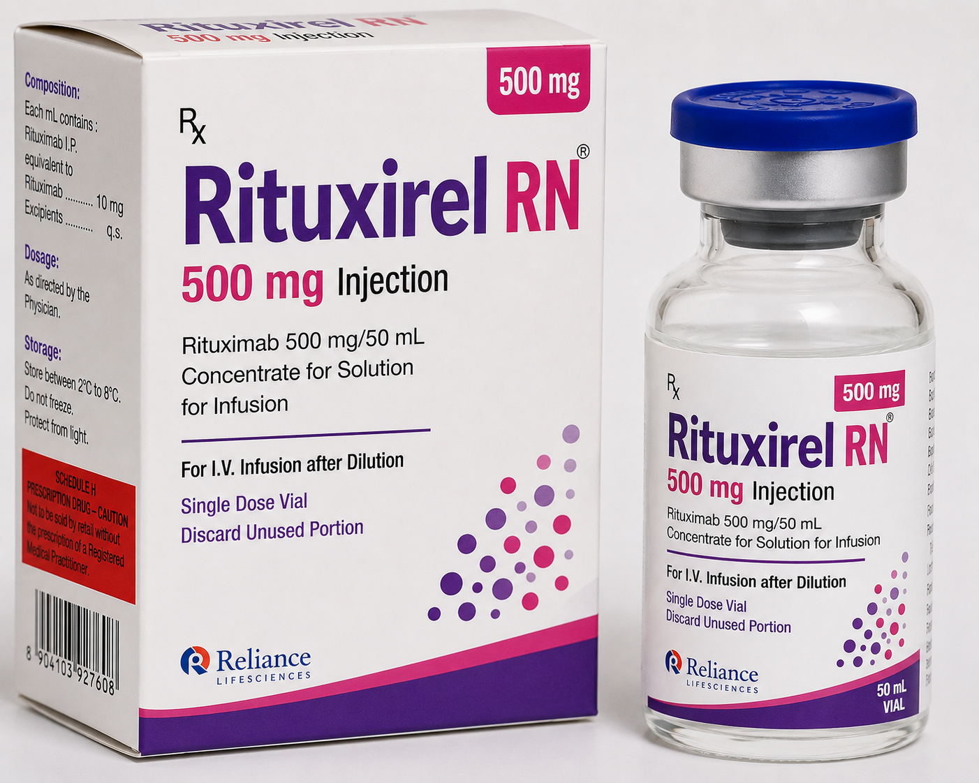 Rituxirel RN 500mg Injection