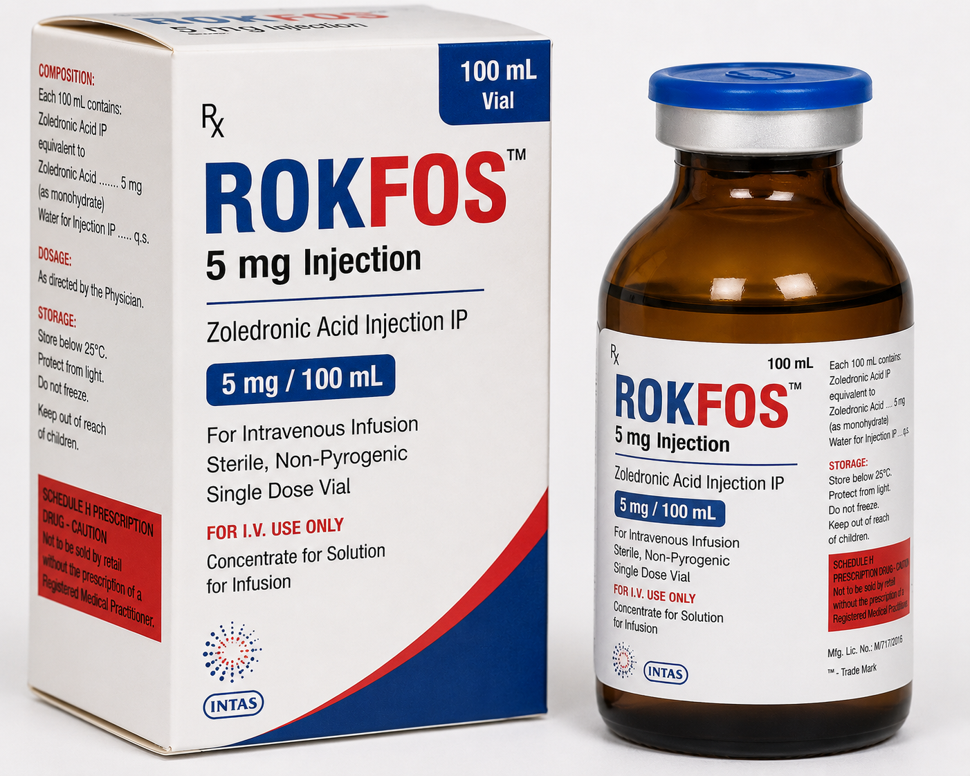 Rokfos 5mg Injection 100ml