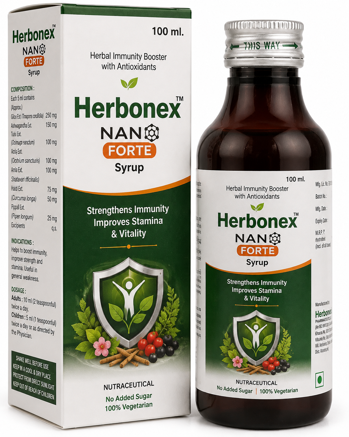 Herbonex Nano Forte Syrup 100ml