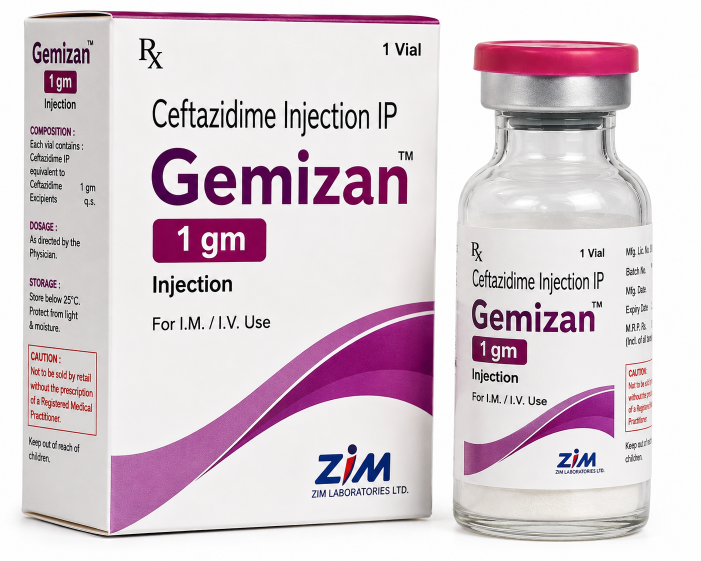 Gemizan 1gm Injection
