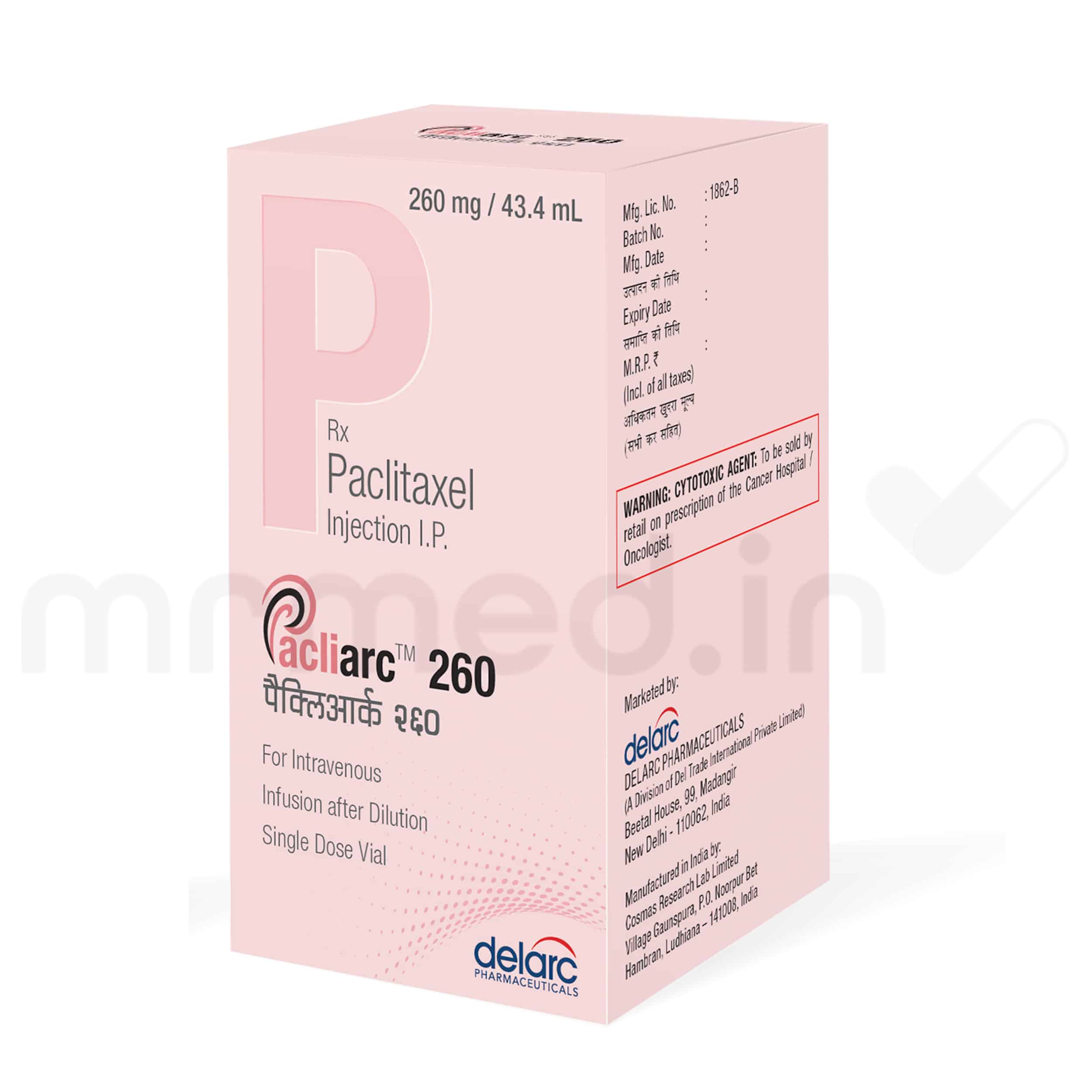Pacliarc 260mg Injection