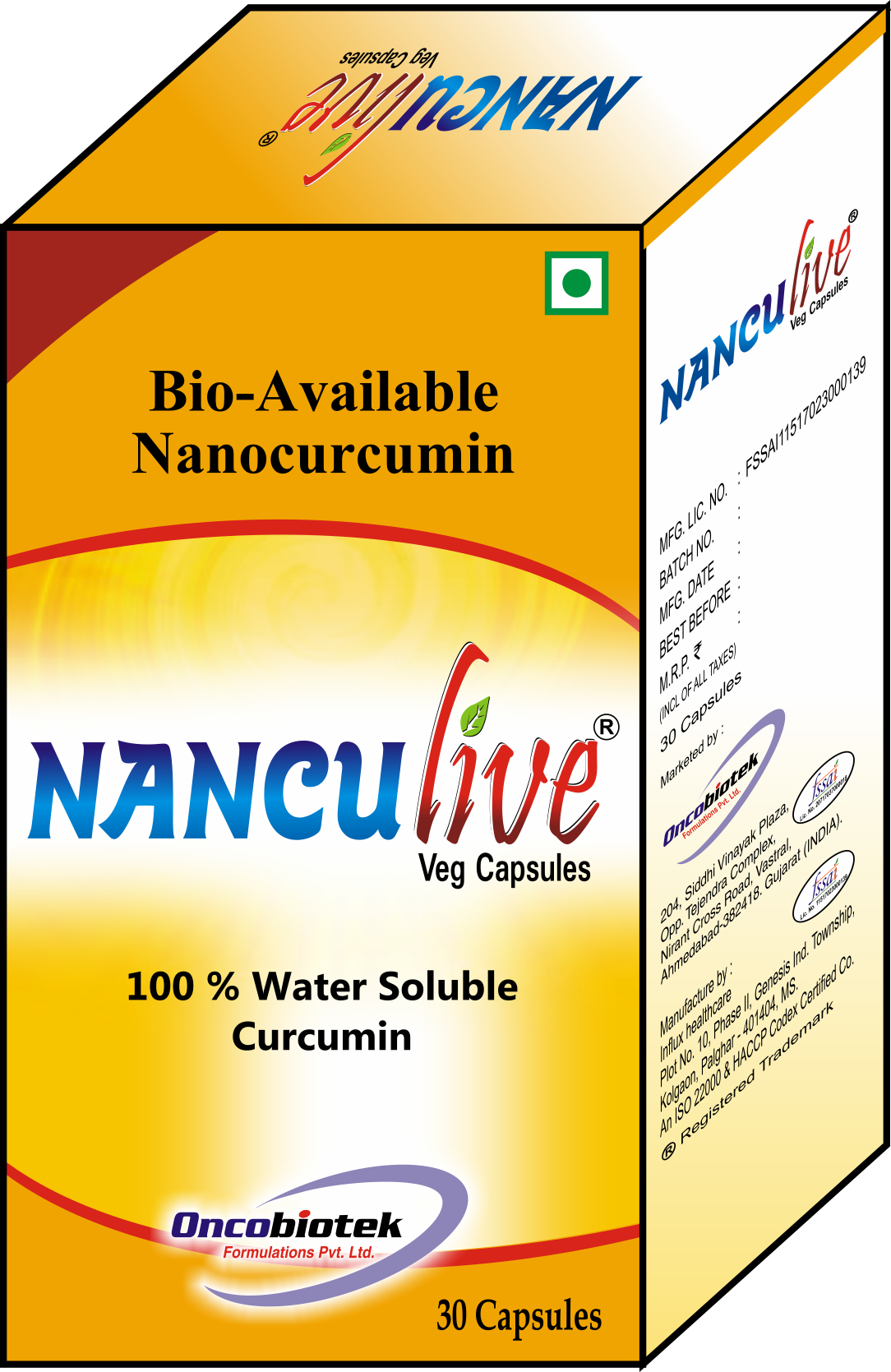 Nanculive Veg Capsule 30's
